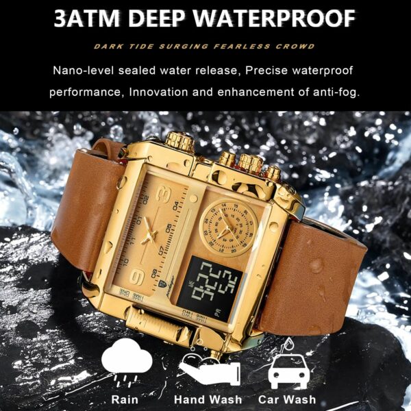 Premium Luminous Multi-function Digital Quartz Watch  Waterproof - Image 3