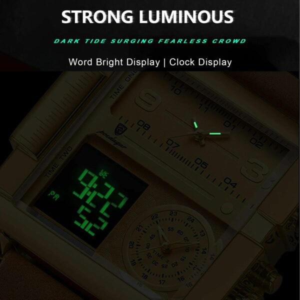 Premium Luminous Multi-function Digital Quartz Watch  Waterproof - Image 6