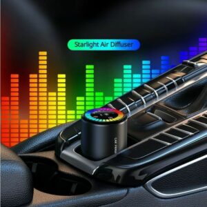 Luxury Smart Car Fragrance Diffuser Aluminum Car Perfume LED Lighting
