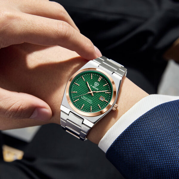 Waterproof Luminous Date Week Men Watch - Image 5