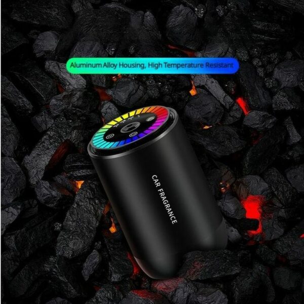 Luxury Smart Car Fragrance Diffuser Aluminum Car Perfume LED Lighting - Image 6