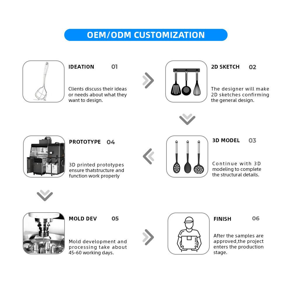 Kitchen Utensil Set With Holder Hooks Durable Teak Wood Nonstick - Image 4