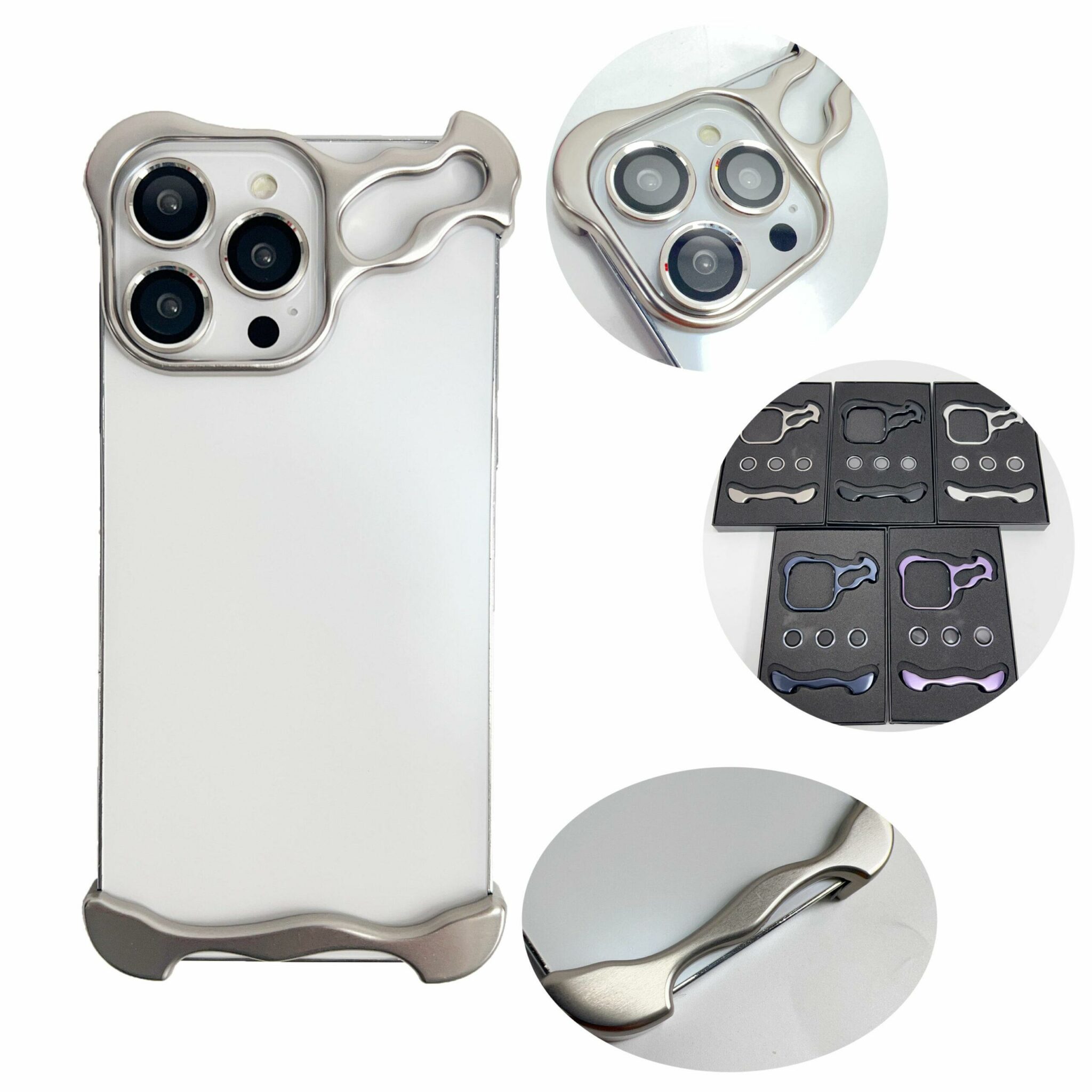 High Quality Metal Corner Pad Aluminum Frame Bumper Phone Case - Image 3