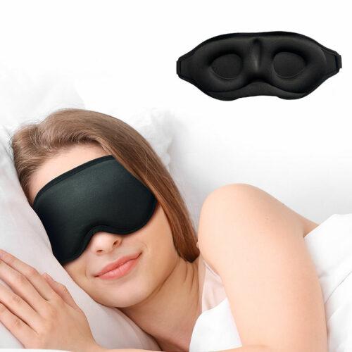 Ultra-light, Opaque Sleeping Eye Mask, Reusable 3D Sleeping Eye Mask