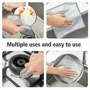 Multipurpose Wire Dishwashing Rag Non-Scratch Wire Scrubbers