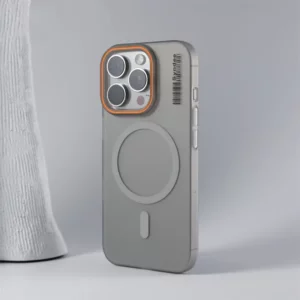 Ultra Thin Frosted Barcode Wireless Charging MagSafe Phone Case