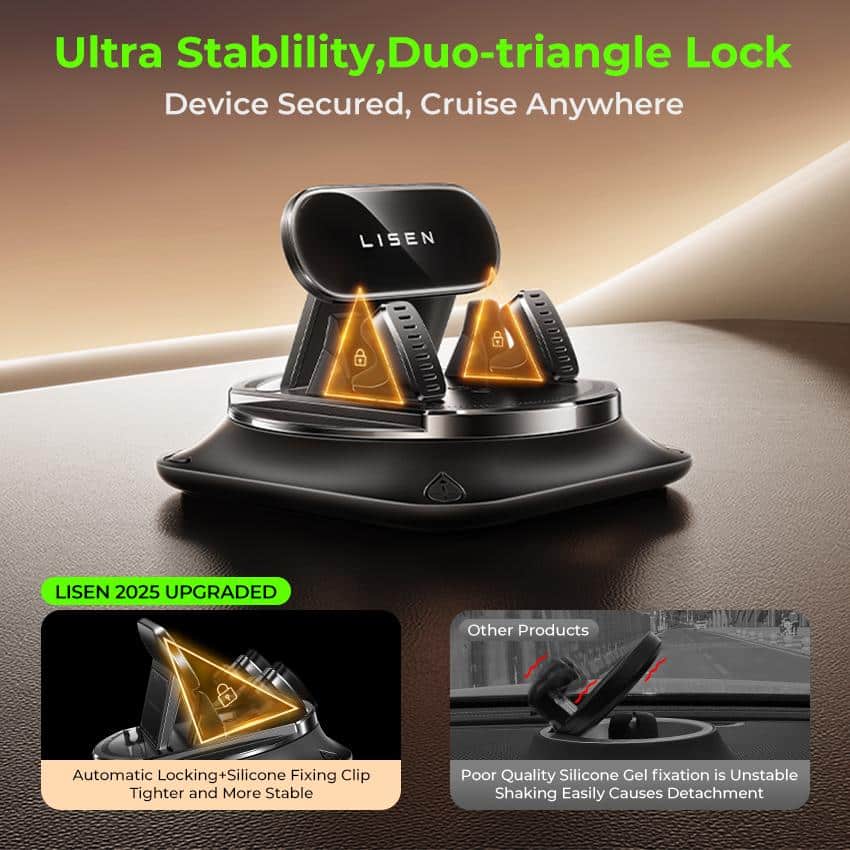 Premium 360° Rotation Car Phone Holder - Image 6