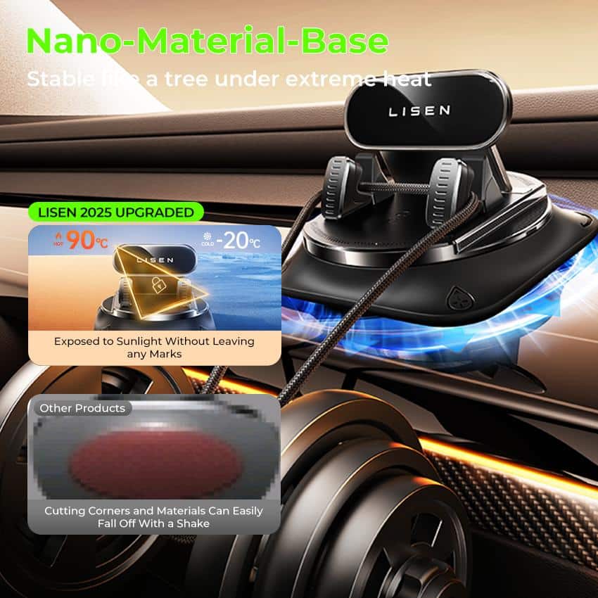Premium 360° Rotation Car Phone Holder - Image 5