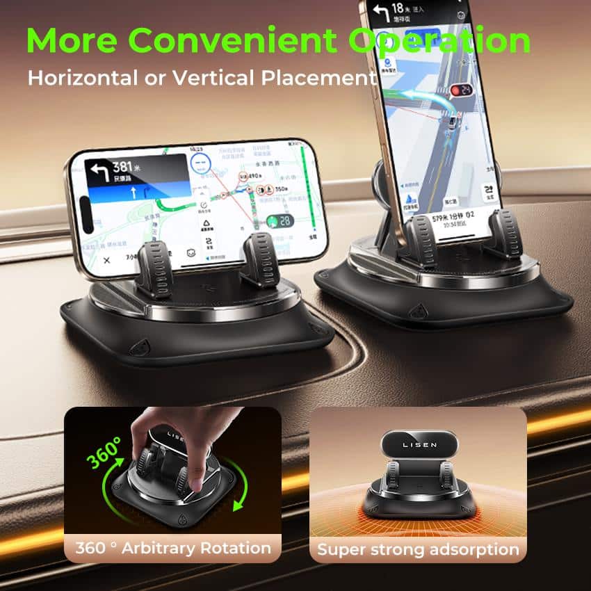 Premium 360° Rotation Car Phone Holder - Image 4