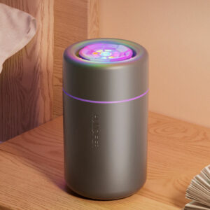 Korean 360 Degree Aromatherapy USB Air Humidifier Low Noise Small Personal Desk Vehicle-Mounted Made Plastic for Car Office Use