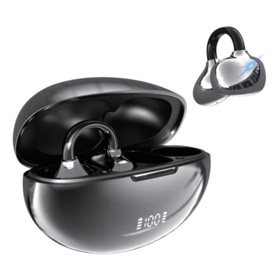 OEM YYK-Q108 Electroplated Ear Clip Earphones V6.1 Wireless Earbuds Sports with HIFl Bass Boost and LED Power Display - Image 2