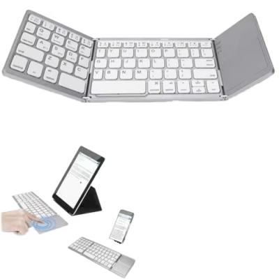 Portable Three-fold Wireless Keyboard for Mobile Phone Tablet Computer Touchpad Mouse 87 Keys Scissor Switch Desktop Use New - Image 4