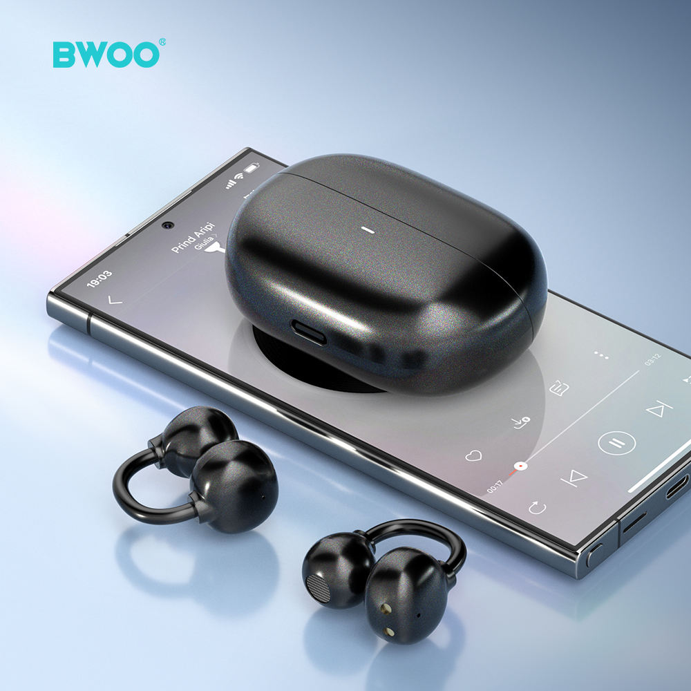 BWOO High Quality Mini True Stereo Open-Ear Earbuds TWS Blue Tooth BT5.3 Sport Earphones - Image 4