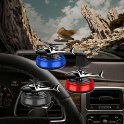 Car Air Freshener Auto Office Decoration Rotating Helicopter Aroma Diffuser