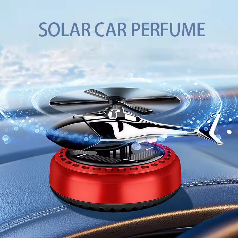 Car Air Freshener Auto Office Decoration Rotating Helicopter Aroma Diffuser - Image 2