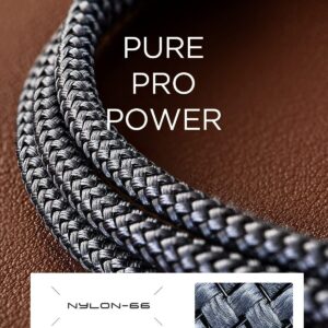 AINOPE Right Angle USB C Cable 3.1A Fast Charge 90 Degree Type C Cord 6.6FT Nylon Braided Data Cable