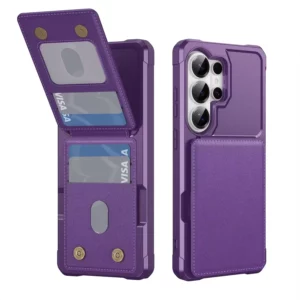 Flip Leather Card Holder Wallet Function TPU Shockproof Phone Case for Samsung Galaxy S26 Ultra S25 FE S24