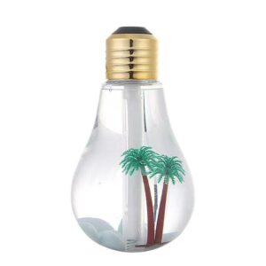 400ml Colorful Light Bulb Air Humidifier Essential Oil Diffuser Atomizer Freshener Mist Sprayer Car Home Silent Humidifier