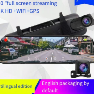 Driving Recorder 10 Inch High-definition Rearview Mirror Dual Lens Reverse Image Full Screen Touch Car Black Box DVR