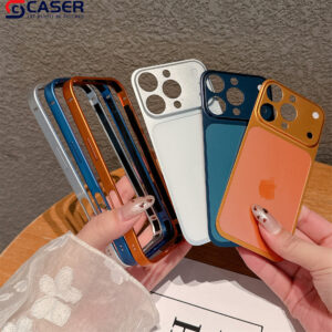 Metal Frame Aluminum Alloy Integrated Matte Back Sticker Suitable for 13-16 Pro/Promax