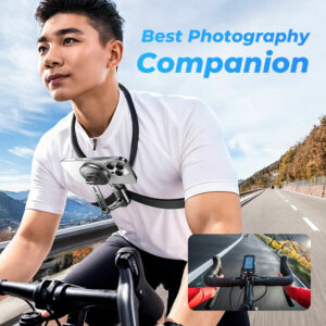 LISEN Multifunctional Magnetic Neck Phone Holder 720° Adjustable Sports Camera Accessories for SmartPhone GoPro Cameras