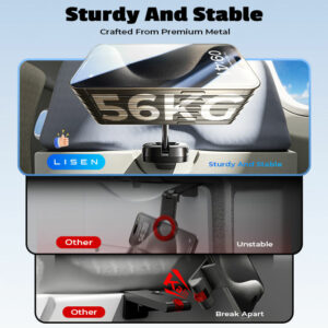 LISEN 2026 New Arrival Airplane Luggage Portable Phone Clamp Stand Foldable Travel Mobile Phone Holder for iPhone