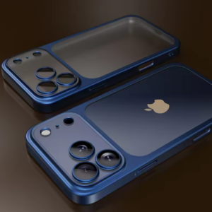 Luxury Ultra Thin Electroplating Matte Transparent Shockproof Lens Protection Phone Case