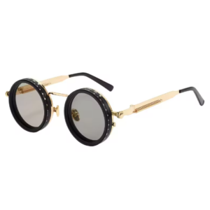 Round Polarized Sunglasses with Built-In ND Filter UV400 Lens Adjustable Brightness and Light Weight for Outdoor Activities