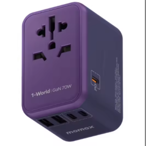 MOMAX 1-World UA8 PD 100-250V 70W Fast Charger Power Adapter US AU UK EU Plug Quick USB Changer Universal