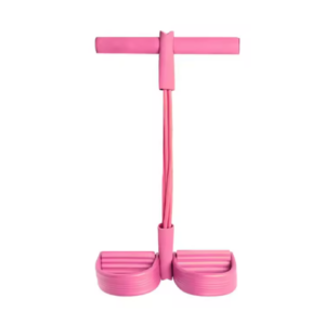 Tube Elastic Loop Pedal Bands for Yoga Gym Home Workout -Pink