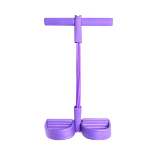 Tube Elastic Loop Pedal Bands for Yoga Gym Home Workout -purple