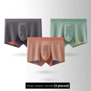 Men's Underwear Summer Ice Silk Seamless Breathable Mulberry Silk Mid-Rise ODM Youth Sports Boxer Briefs