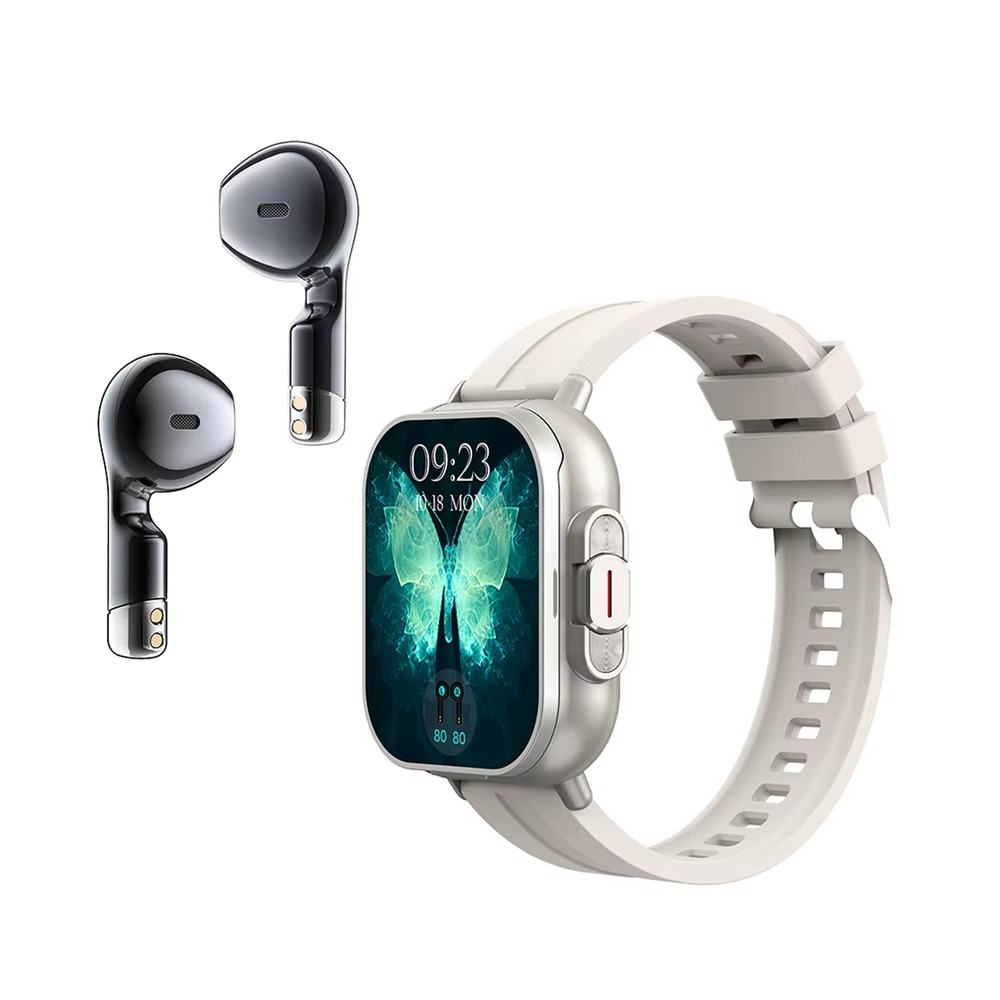 D8 2-in-1 Smart Watch with Built-in Wireless Earbuds - Image 2