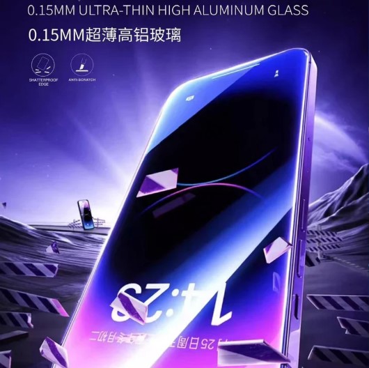 Anti Static Purple Light Anti Blue Tempered Glass Screen Protector for iPhone - Image 7