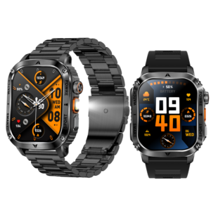 Smart Watch for Men 2.01-Inch Display BTCall 100+ Sports Modes Answer Call Sleep Tracker IP68 Wristband Watch