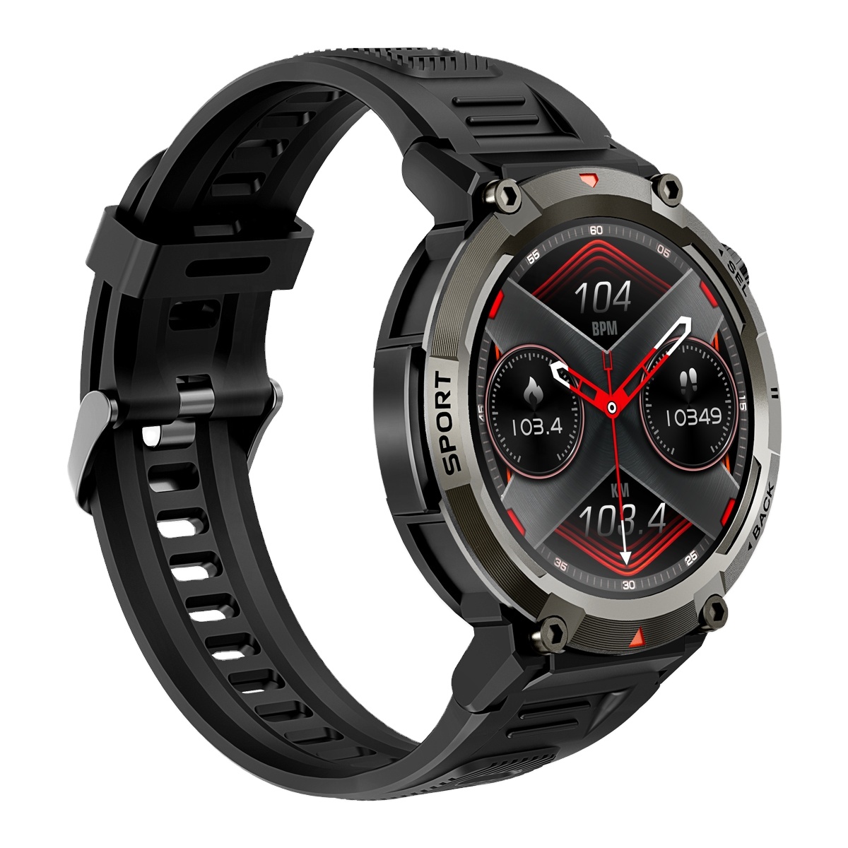 Smart Watch 1.45 Inch TFT HD Screen BT 5.0 Waterproof IP67 Flashlight Night Sports Fitness Alarm FitCloudPro - Image 5