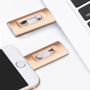 Premium Metal 3-in-1 Dual-Use 128GB USB Flash Drive